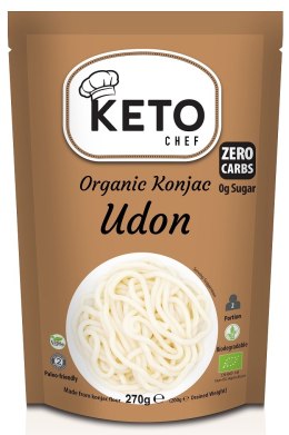 MAKARON (KONJAC) UDON BEZGLUTENOWY BIO 270 g (200 g) - KETO CHEF (BETTER THAN FOODS)