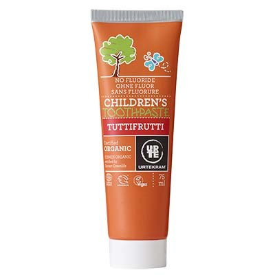 Ekologiczna pasta do zębów dla dzieci Tutti Frutti bez dodatku fluoru 75 ml Urtekram EkoIdea