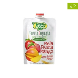 Przecier jabłkowy z z mango i brzoskwinią bez dodatku cukru dla dzieci BIO 100 g Natura Nuova