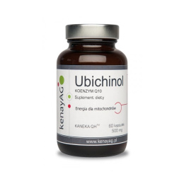Ubichinol, aktywna forma koenzymu Q10 (60 kapsułek) 50 mg Kaneka Corporation KenayAG Cyanotech Co.