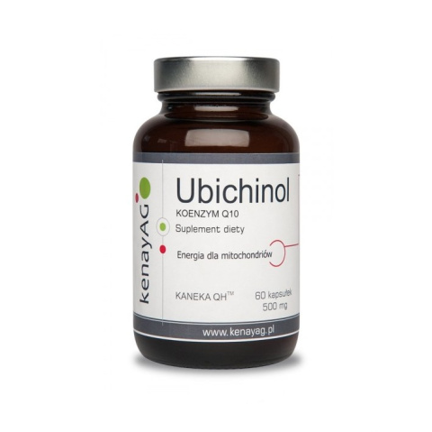 Ubichinol, aktywna forma koenzymu Q10 (60 kapsułek) 50 mg Kaneka Corporation KenayAG Cyanotech Co.