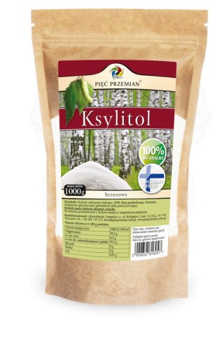 KSYLITOL 1 kg - PIĘĆ PRZEMIAN (FINLANDIA)