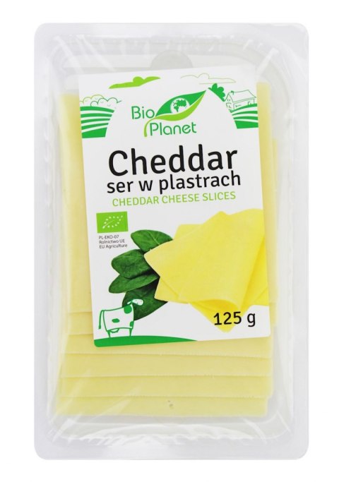 SER CHEDDAR PLASTRY BIO 125 g - BIO PLANET
