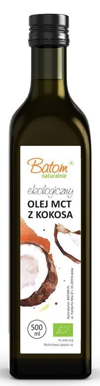 OLEJ KOKOSOWY MCT KETO BIO 500 ml - BATOM