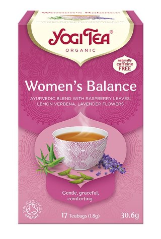 HERBATKA DLA KOBIET - RÓWNOWAGA (WOMEN'S BALANCE) BIO (17 x 1,8 g) 30,6 g - YOGI TEA