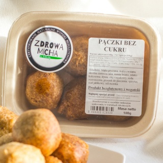 Świeże bezglutenowe pączki z posypką 180 g Zdrowa Micha z dostawą na Tłusty Czwartek!