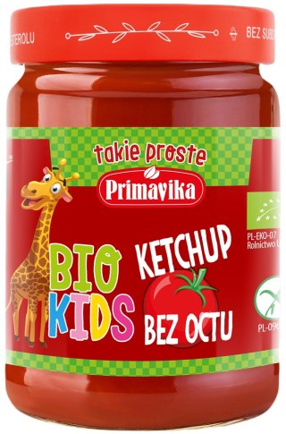 KETCHUP BEZ OCTU DLA DZIECI BEZGLUTENOWY BIO 315 g - PRIMAVIKA (BIO KIDS)