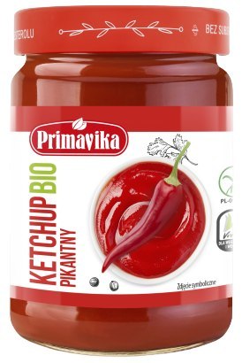 KETCHUP PIKANTNY BEZGLUTENOWY BIO 315 g - PRIMAVIKA