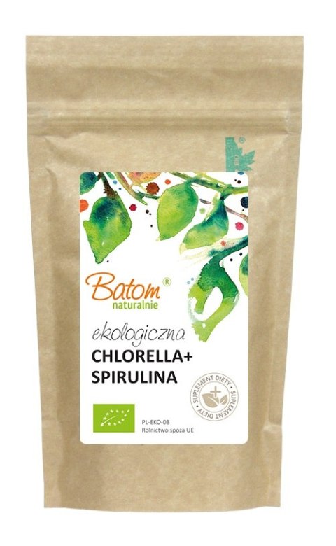 CHLORELLA + SPIRULINA BIO 500 TABLETEK - BATOM