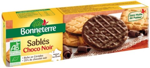 CIASTKA OBLANE CZEKOLADĄ GORZKĄ BIO 120 g - BONNETERRE