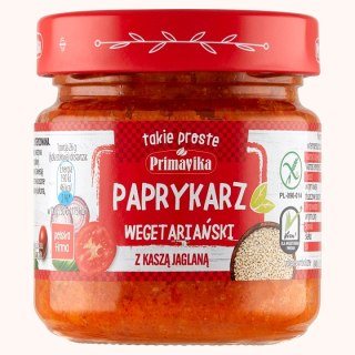 PAPRYKARZ WEGAŃSKI Z KASZĄ JAGLANĄ BEZGLUTENOWY 160 g - PRIMAVIKA