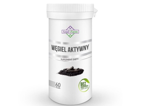 WĘGIEL AKTYWNY (180 mg) 60 KAPSUŁEK - SOUL FARM