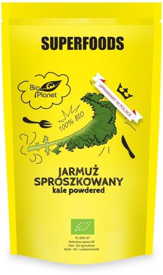 JARMUŻ SPROSZKOWANY BIO 125 g - BIO PLANET SUPERFOODS