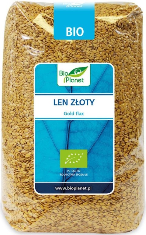 LEN ZŁOTY (SIEMIĘ LNIANE) BIO 1 kg - BIO PLANET