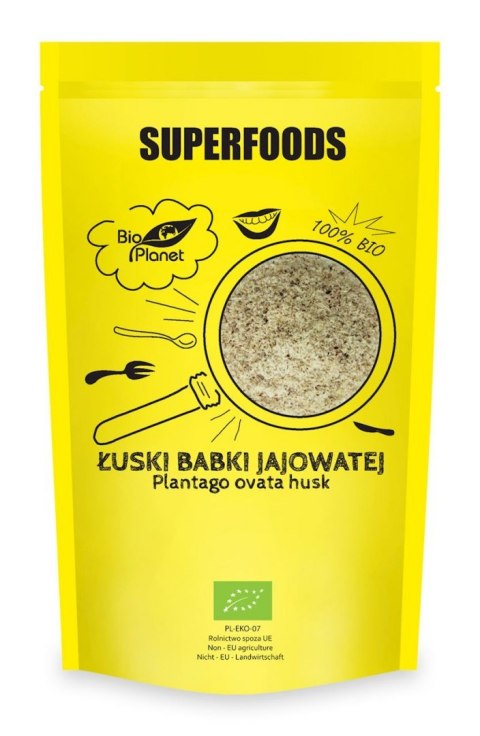 ŁUSKI BABKI JAJOWATEJ (BŁONNIK) BIO 100 g - BIO PLANET SUPERFOODS