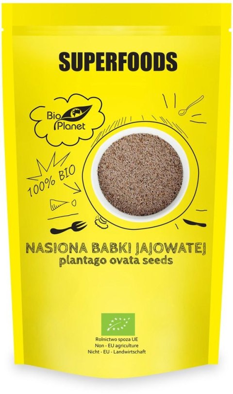 NASIONA BABKI JAJOWATEJ (BŁONNIK) BIO 250 g - BIO PLANET SUPERFOODS