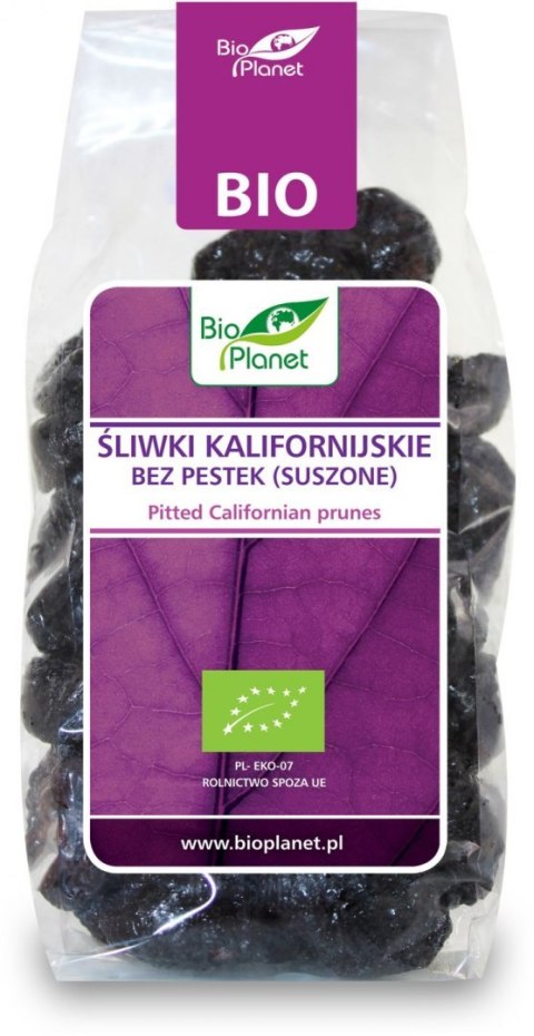 ŚLIWKI KALIFORNIJSKIE SUSZONE BEZGLUTENOWE BIO 200 g - BIO PLANET