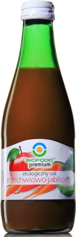 SOK JABŁKOWO - MARCHWIOWY NFC BEZGLUTENOWY BIO 300 ml - BIOFOOD