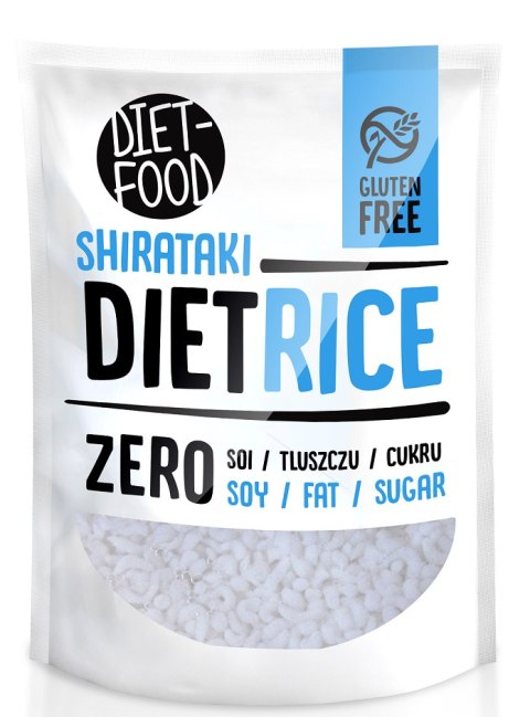 MAKARON (KONJAC) W KSZTAŁCIE RYŻU BEZGLUTENOWY 270 g (200 g) - DIET-FOOD