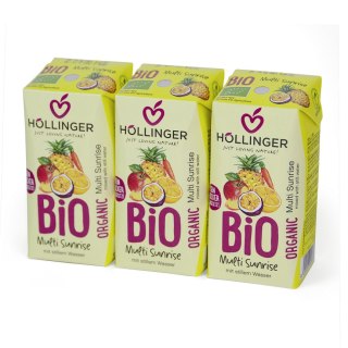 NEKTAR WIELOOWOCOWO - MARCHWIOWY BEZ DODATKU CUKRÓW (MULTI SUNRISE) BIO 200 ml - HOLLINGER