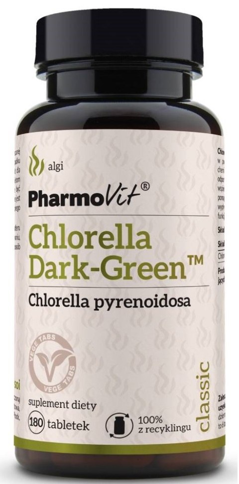 CHLORELLA DARK GREEN (1500 mg) 180 TABLETEK - PHARMOVIT (CLASSIC)
