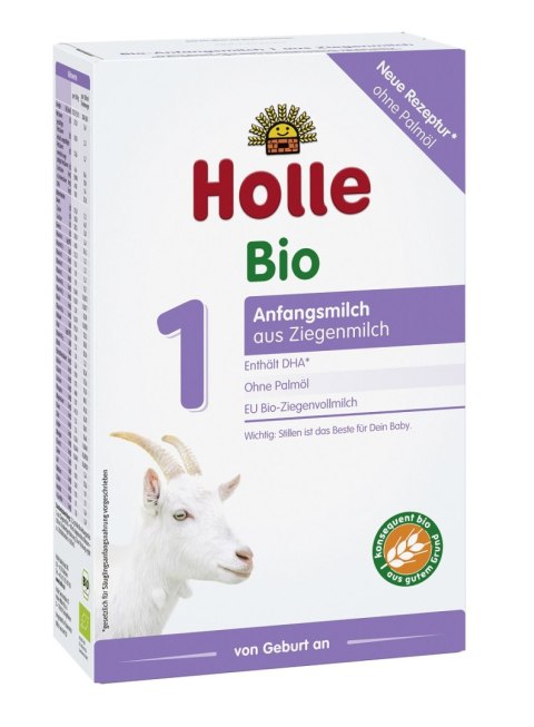 MLEKO POCZĄTKOWE KOZIE 1 DLA NIEMOWLĄT OD URODZENIA BIO 400 g - HOLLE