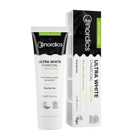 PASTA DO ZĘBÓW ULTRA WHITE JUNGLE FRUIT BEZ FLUORU ECO 75 ml - NORDICS