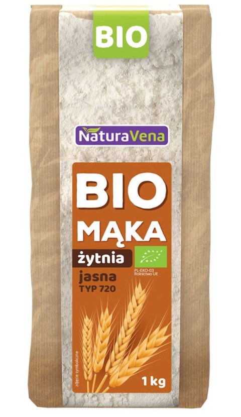 MĄKA ŻYTNIA CHLEBOWA TYP 720 BIO 1 kg - NATURAVENA