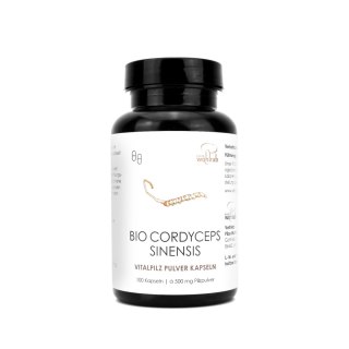 GRZYBY CORDYCEPS SINENSIS BIO (500 mg) 100 KAPSUŁEK - PILZE WOHLRAB