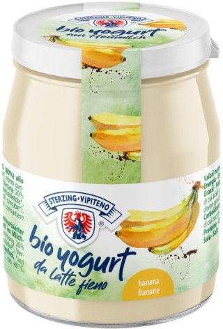 JOGURT BANANOWY Z MLEKA SIENNEGO BEZGLUTENOWY BIO 150 g (SŁOIK) - STERZING-VIPITENO