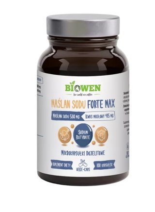 MAŚLAN SODU FORTE MAX (580 mg) BEZGLUTENOWY 100 KAPSUŁEK - BIOWEN