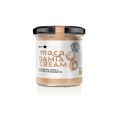 KREM Z ORZECHÓW MACADAMIA PRAŻONYCH 100 % BIO 300 g - DIET-FOOD