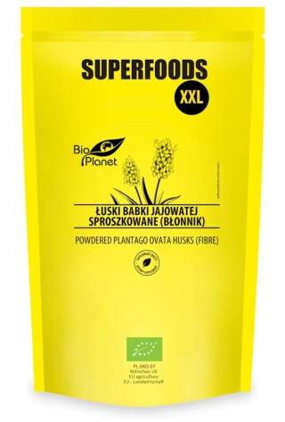 ŁUSKI BABKI JAJOWATEJ SPROSZKOWANE (BŁONNIK) BIO 600 g - BIO PLANET SUPERFOODS
