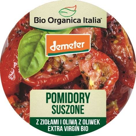 POMIDORY SUSZONE Z ZIOŁAMI DEMETER BIO 125 g - BIO ORGANICA ITALIA