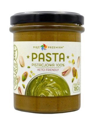 KREM Z PISTACJI PRAŻONYCH 100 % BEZGLUTENOWY 180 g - PIĘĆ PRZEMIAN