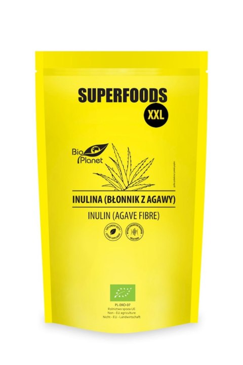 INULINA (BŁONNIK Z AGAWY) BIO 600 g - BIO PLANET SUPERFOODS