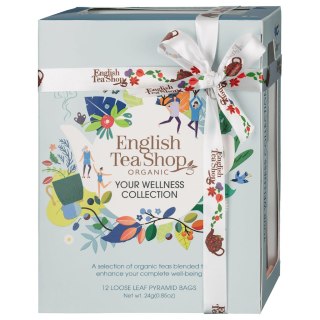 KOLEKCJA HERBATEK OWOCOWO - ZIOŁOWYCH BIO PIRAMIDKI (YOUR WELLNESS - 6 SMAKÓW) (12 x 2 g) 24 g - ENGLISH TEA SHOP ORGANIC