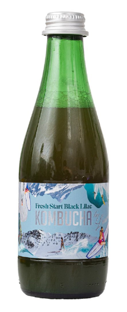 KOMBUCHA O SMAKU KWIATÓW CZARNEGO BZU (FRESH START BLACK LILAC) BIO 330 ml - KOMBUCHA BY LAURENT (PRODUKT SEZONOWY)