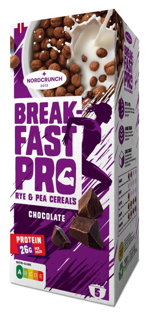 KULKI PROTEINOWE CZEKOLADOWE 150 g - NORDCRUNCH (BREAKFAST PRO)