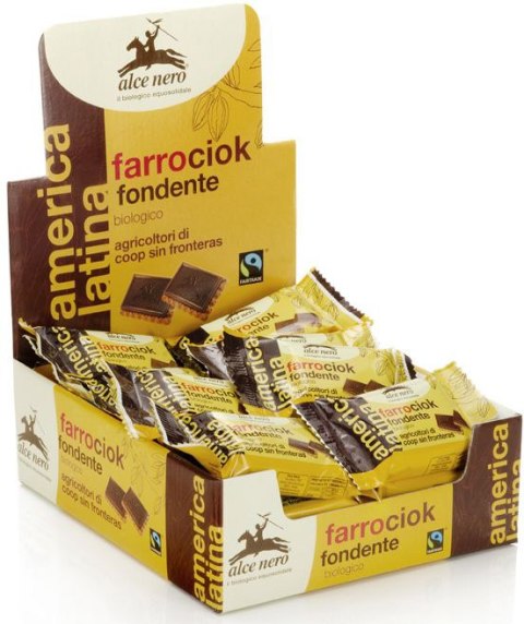 HERBATNIKI ORKISZOWE Z CZEKOLADĄ GORZKĄ FAIR TRADE BIO 28 g - ALCE NERO