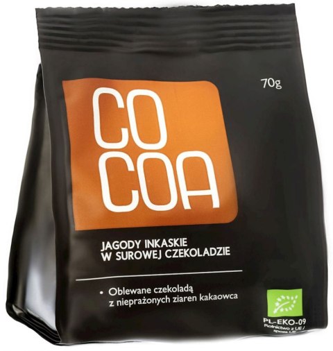 JAGODY INKASKIE W CZEKOLADZIE SUROWEJ BIO 70 g - COCOA
