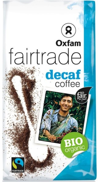 KAWA MIELONA BEZKOFEINOWA ARABICA/ROBUSTA FAIR TRADE BIO 250 g - OXFAM