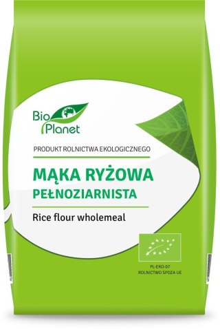 MĄKA RYŻOWA PEŁNOZIARNISTA BEZGLUTENOWA BIO 500 g - BIO PLANET