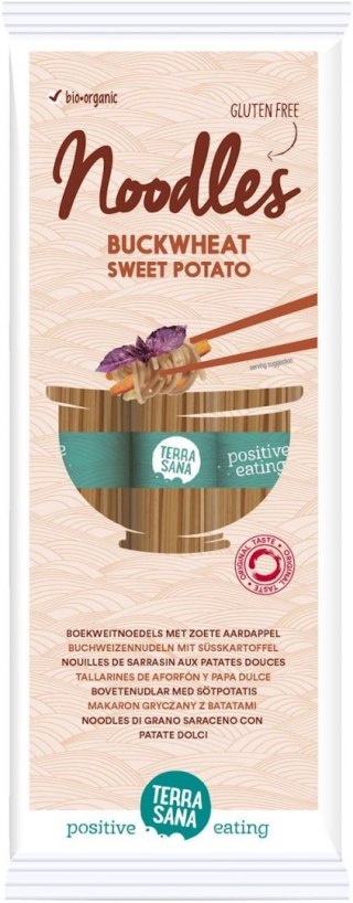 MAKARON (GRYCZANY Z BATATAMI) NOODLE SPAGHETTI BEZGLUTENOWY BIO 250 g - TERRASANA