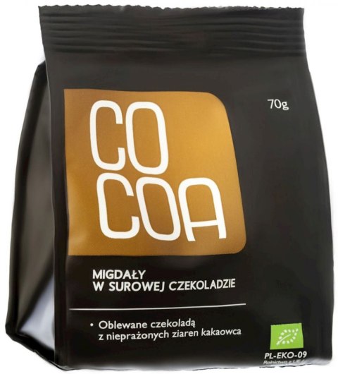 MIGDAŁY W CZEKOLADZIE SUROWEJ BIO 70 g - COCOA