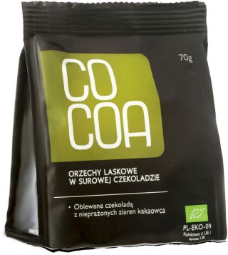 ORZECHY LASKOWE W CZEKOLADZIE SUROWEJ BIO 70 g - COCOA