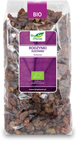 RODZYNKI SUŁTANKI BEZGLUTENOWE BIO 1 kg - BIO PLANET