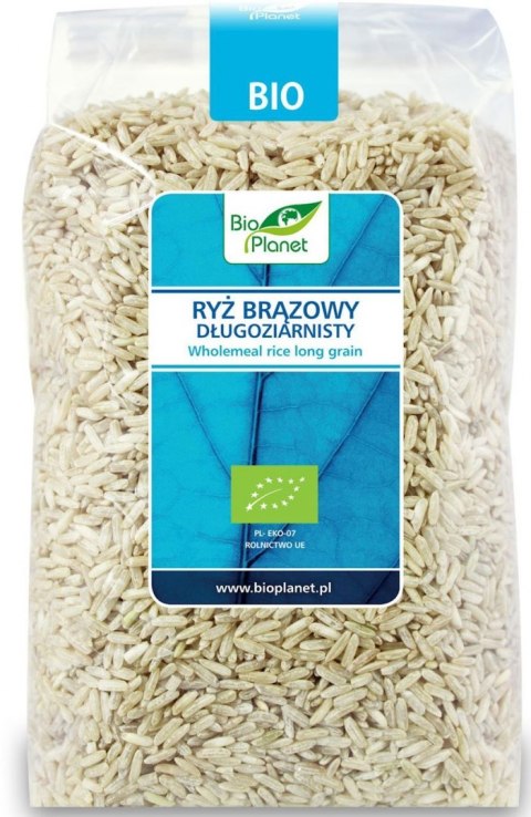 RYŻ BRĄZOWY DŁUGOZIARNISTY BEZGLUTENOWY BIO 1 kg - BIO PLANET