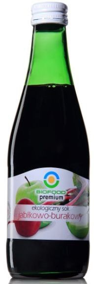 SOK JABŁKOWO - BURACZKOWY NFC BEZGLUTENOWY BIO 300 ml - BIOFOOD
