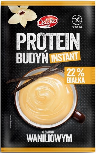 BUDYŃ PROTEINOWY INSTANT O SMAKU WANILIOWYM BEZGLUTENOWY 40 g - CELIKO